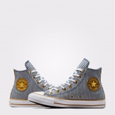 לצפייה במוצר Converse Chuck Taylor All Star High - Striped Denim / Gold